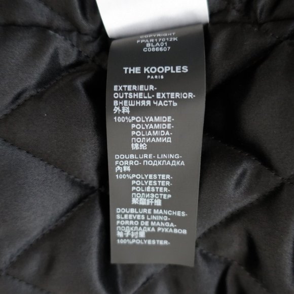 The Kooples Oversized Hooded Parka Black Size 2 - Picture 10 of 11